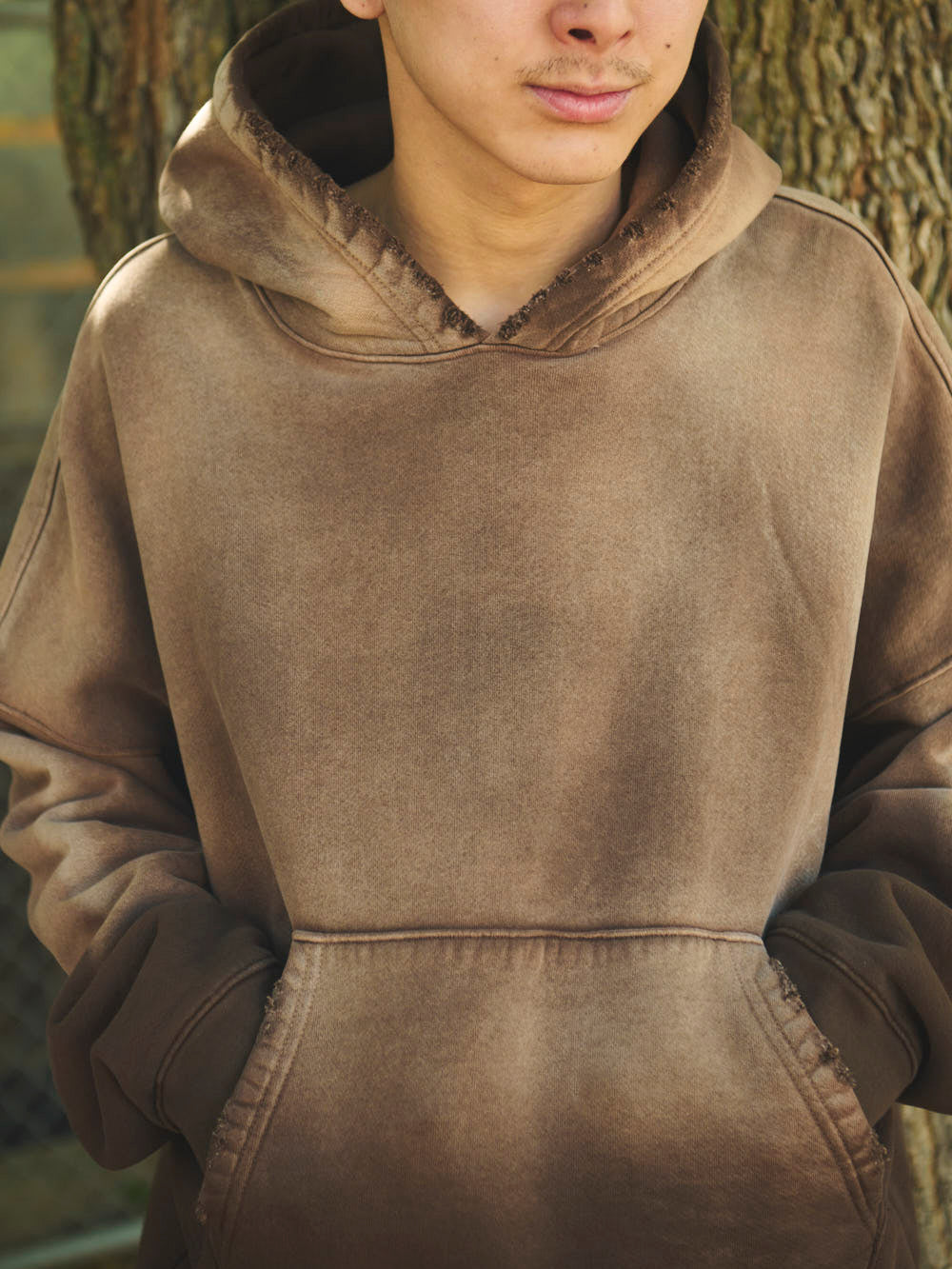 OVERSIZED CROP HOODIE AGED
