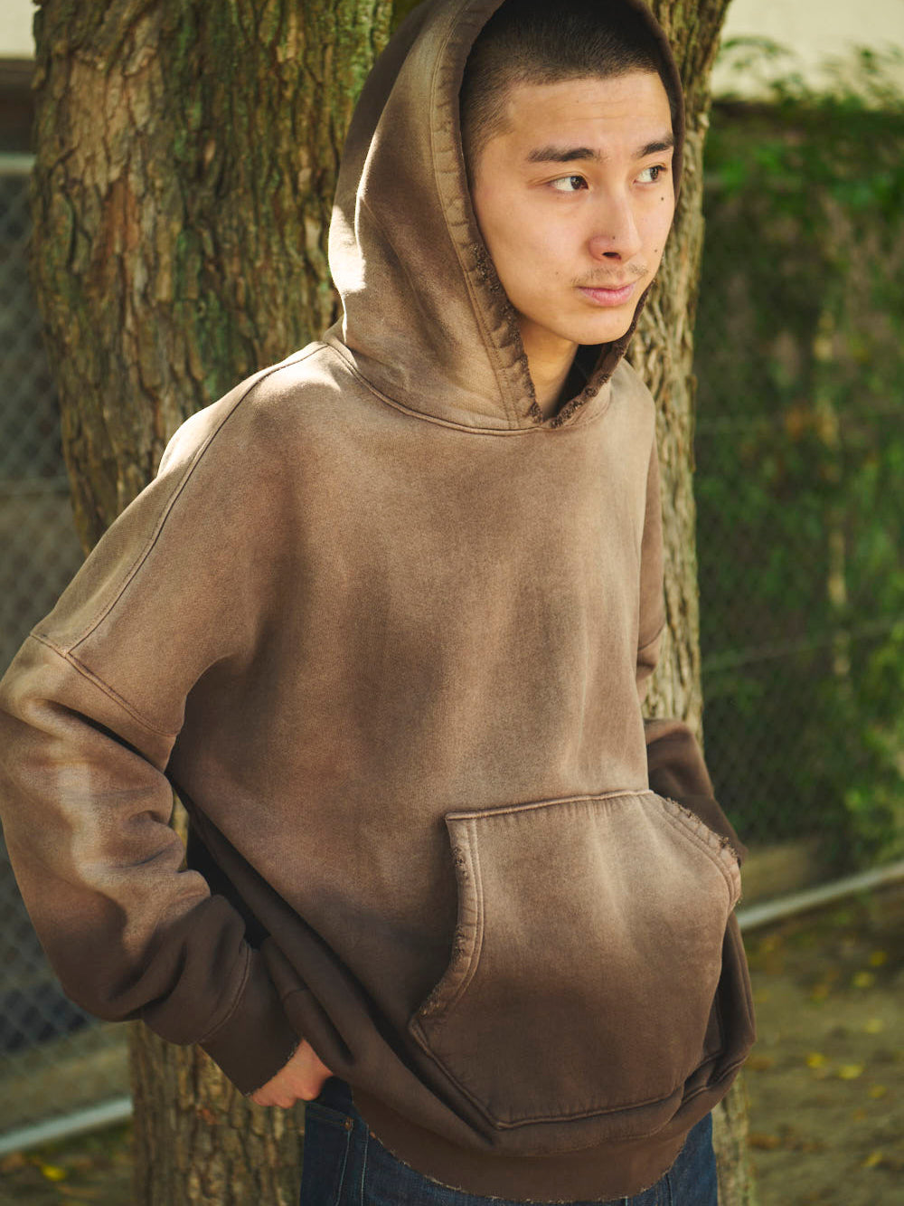 OVERSIZED CROP HOODIE AGED